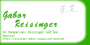 gabor reisinger business card